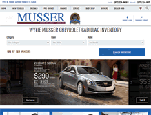 Tablet Screenshot of mussermotors.com